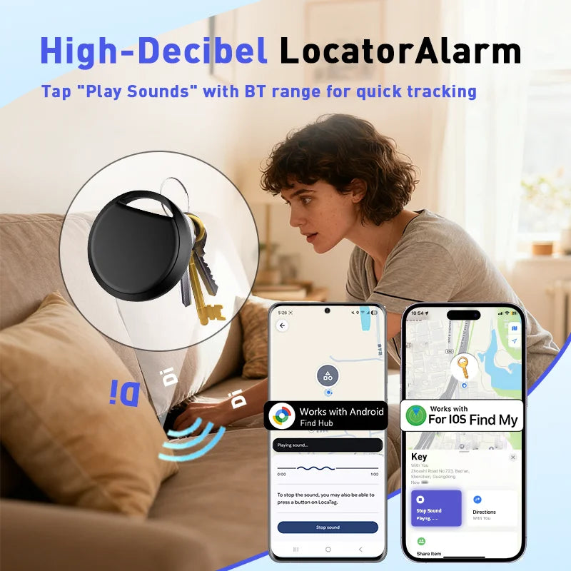 Localizador para Mascotas – Funciona con iPhone o Android, sin mensualidad